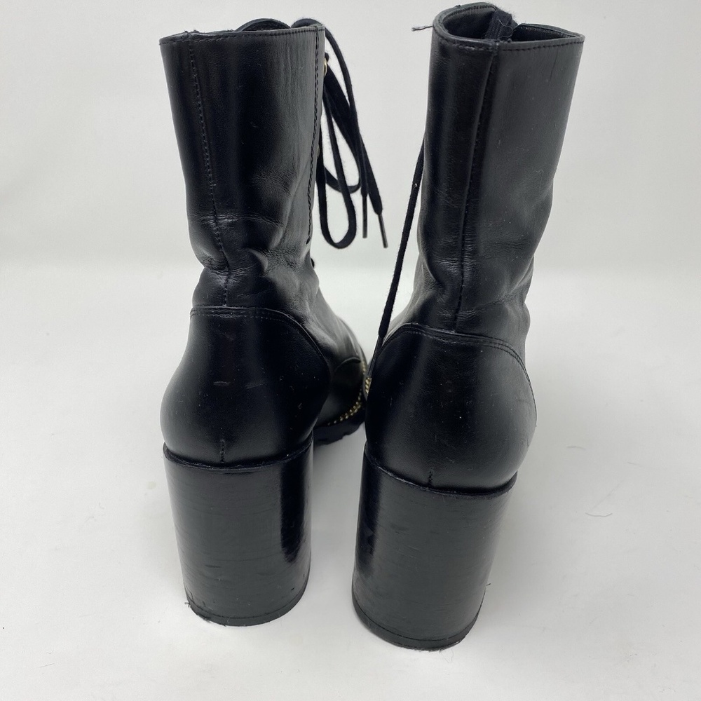 Stuart Weitzman Kolbie Chain Block Bootie Smooth … - image 7